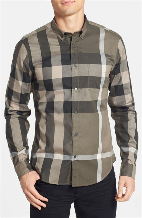 burberry brit fred check sport shirt|Burberry clothing for men.